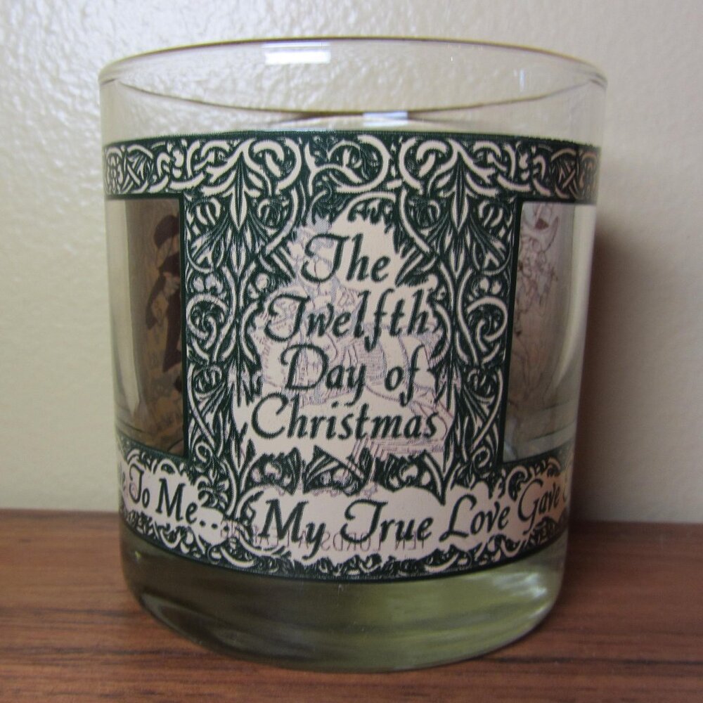 12 oz vintage Houze days 10/11/12 Peek-a-Boo 12 days of Christmas DOF (W4445)